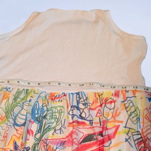 Desigual Long Combination Tulle Dress - Size Extra Large - Picture 7 of 10